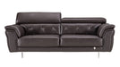 American Eagle Furniture - EK068 Dark Chocolate Italian Leather 3 Piece Living Room Set - EK068-DC SLC - GreatFurnitureDeal