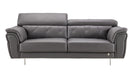 American Eagle Furniture - EK068 Dark Gray ItalianLeather 2 Piece Sofa Set - EK068-GR SL - GreatFurnitureDeal