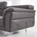 American Eagle Furniture - EK068 Dark Gray Italian Leather 3 Piece Living Room Set - EK068-GR SLC - GreatFurnitureDeal