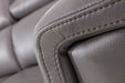 American Eagle Furniture - EK071 Dark Gray Italian Leather 3 Piece Living Room Set -EK071-GR SLC - GreatFurnitureDeal