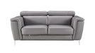 American Eagle Furniture - EK071 Dark Gray Italian Leather 3 Piece Living Room Set -EK071-GR SLC - GreatFurnitureDeal