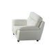 American Eagle Furniture - EK078 White Italian Leather Chair - EK078-W-CHR - GreatFurnitureDeal