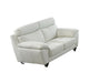 American Eagle Furniture - EK078 White Italian Leather 3 Piece Living Room Set - EK078-W-SLC - GreatFurnitureDeal