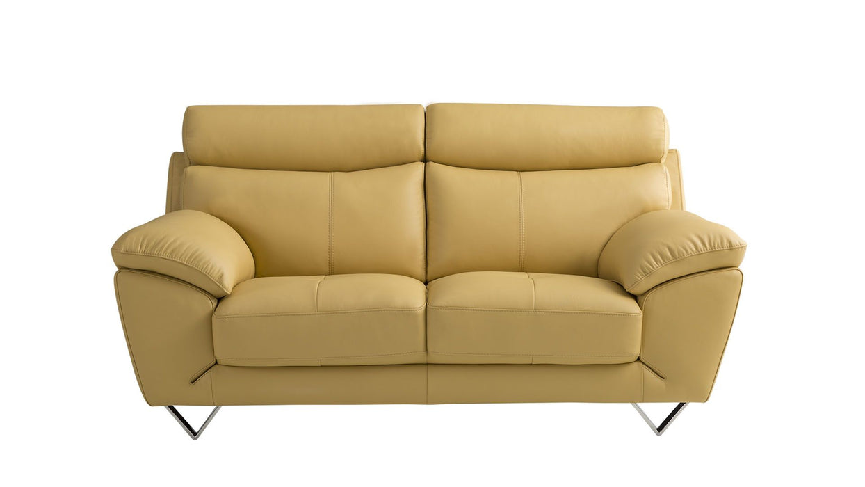 American Eagle Furniture - EK078 2-Piece Living Room Set in Yellow - EK078-YO