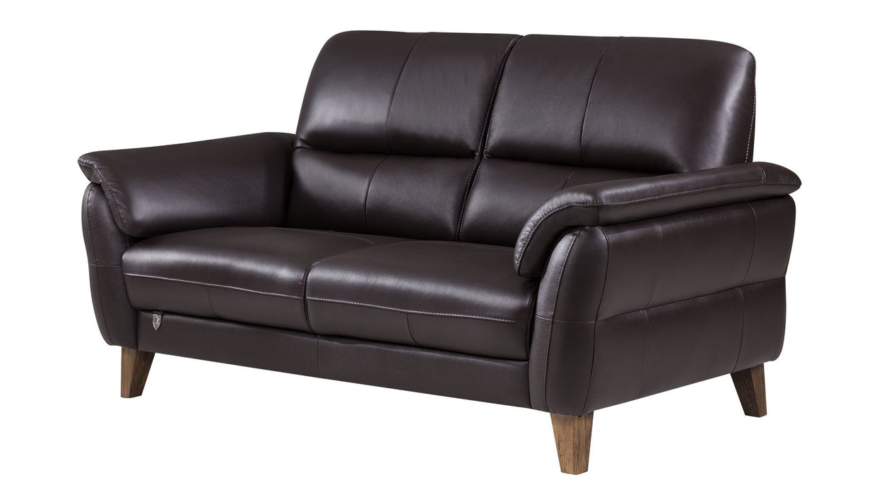 American Eagle Furniture - EK073 2-Piece Living Room Set in Dark Chocolate - EK073-DC - GreatFurnitureDeal