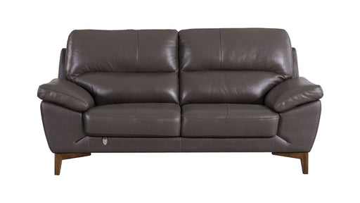 American Eagle Furniture - EK080 Taupe Italian Leather 2 Piece Sofa Set - EK080-TP SL - GreatFurnitureDeal