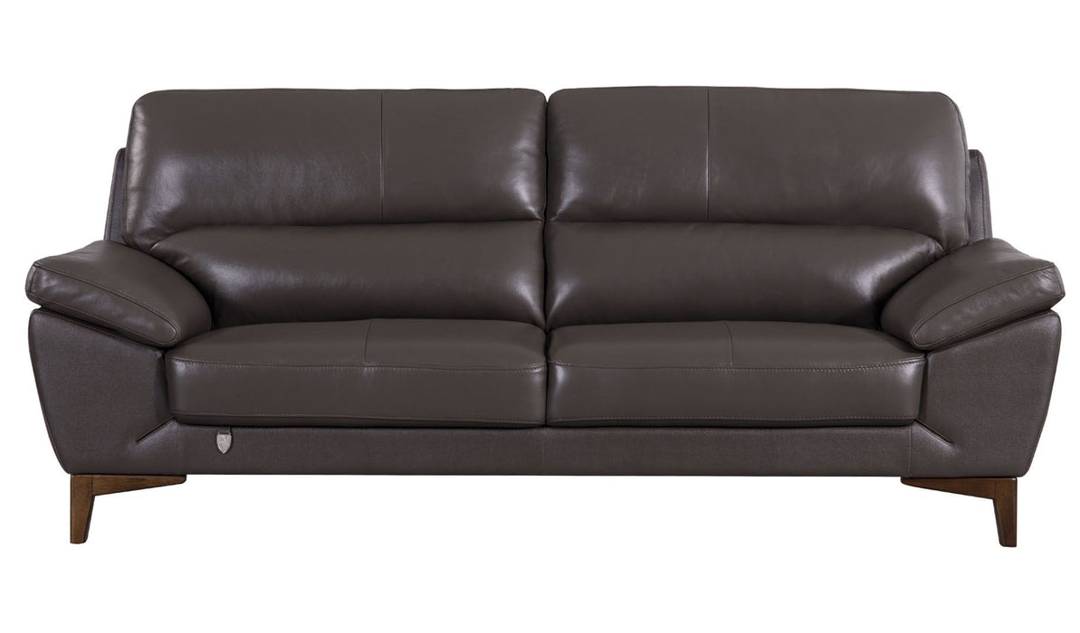 American Eagle Furniture - EK080 Taupe Italian Leather Sofa - EK080-TPE-SF - GreatFurnitureDeal