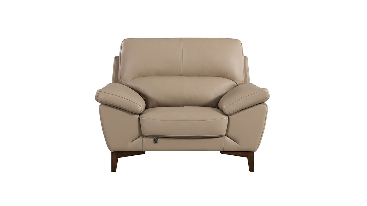 American Eagle Furniture - EK080 Tan Italian Leather 3 Piece Living Room Set - EK080-TAN SLC