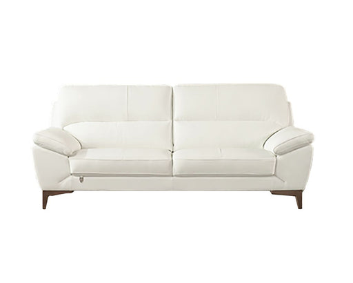 American Eagle Furniture - EK080 White Italian Leather Sofa - EK080-W-SF - GreatFurnitureDeal