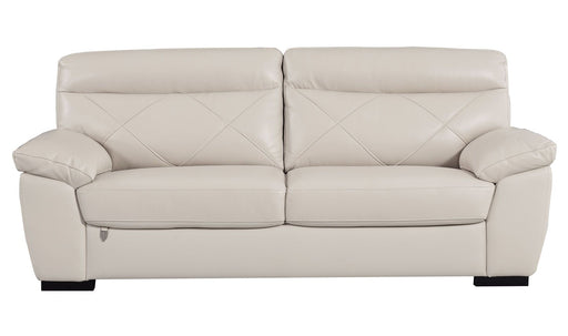 American Eagle Furniture - EK081 Light Gray Italian Leather Sofa - EK081-LG-SF - GreatFurnitureDeal