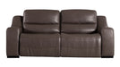 American Eagle Furniture - EK086 Taupe Italian Leather Recliner Sofa Set - EK086-TPE-SF-LS - GreatFurnitureDeal