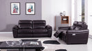 American Eagle Furniture - EK088 Dark Brown Italian Full Leather Recliner Sofa - EK088-DB-SF - GreatFurnitureDeal