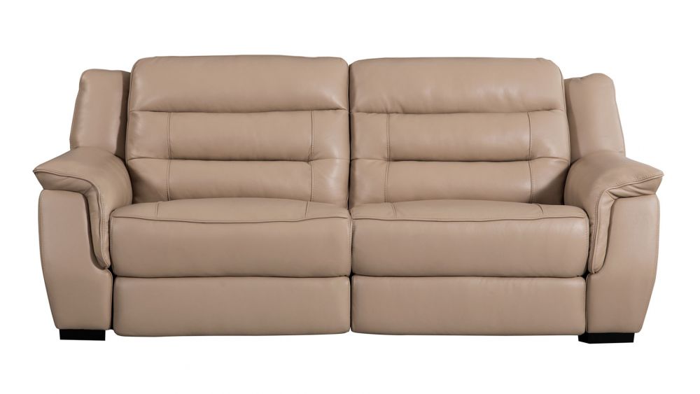 American Eagle Furniture - EK089 Tan Italian Leather Recliner Sofa - EK089-TAN-SF