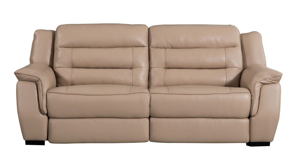 American Eagle Furniture - EK089 Tan Italian Leather Recliner Sofa Set - EK089-TAN-SF-LS - GreatFurnitureDeal