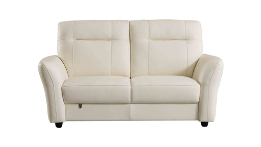 American Eagle Furniture - EK090 White Italian Leather 2 Piece Sofa Set - EK090-W SL - GreatFurnitureDeal
