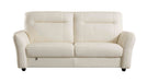 American Eagle Furniture - EK090 White Italian Leather 3 Piece Living Room Set - EK090-W SLC - GreatFurnitureDeal