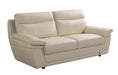 American Eagle Furniture - EK092 Cream Italian Leather Sofa - EK092-CRM-SF - GreatFurnitureDeal