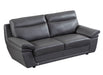 American Eagle Furniture - EK092 Gray Italian Leather Sofa - EK092-GR-SF - GreatFurnitureDeal