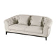 American Eagle Furniture - EK093 LIght Gray Italian Leather Sofa - EK093-LG-SF - GreatFurnitureDeal