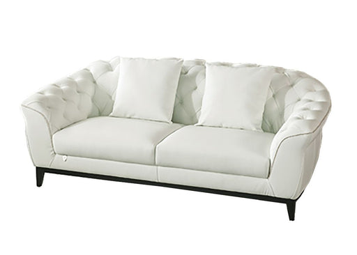 American Eagle Furniture - EK093 White Italian Full Leather Sofa - EK093-W-SF - GreatFurnitureDeal