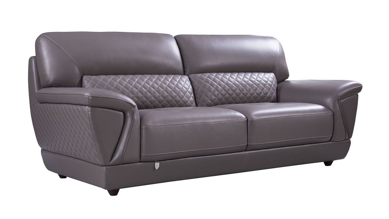 American Eagle Furniture - EK099 Dark Tan Italian Leather 3 Piece Living Room Set - EK099-DT SLC - GreatFurnitureDeal