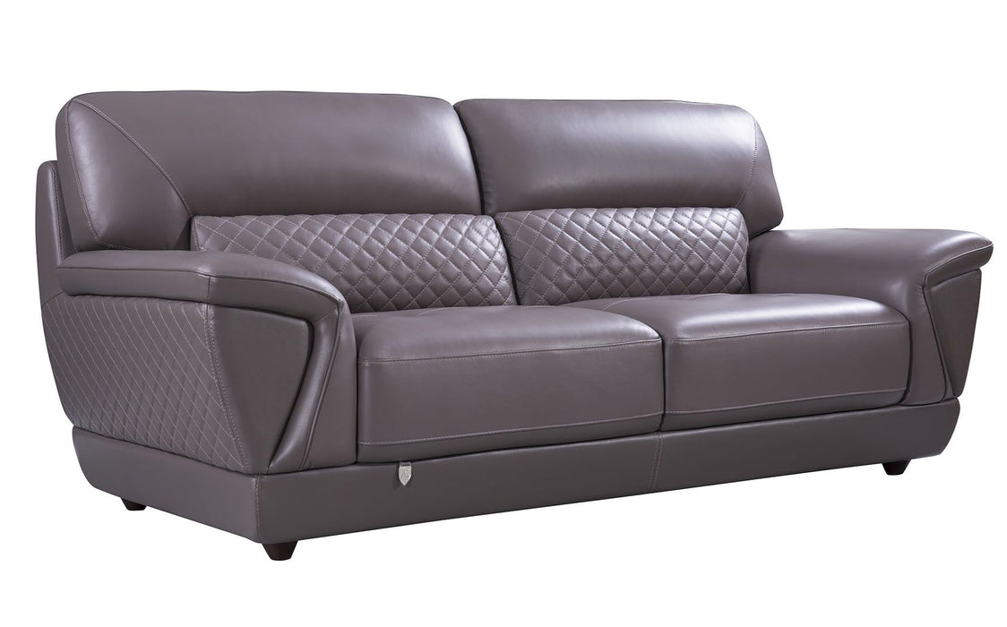 American Eagle Furniture - EK099 Dark Tan Italian Leather Sofa - EK099-DT-SF