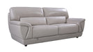 American Eagle Furniture - EK099 Light Gray Italian Leather 3 Piece Living Room Set - EK099-LG SLC - GreatFurnitureDeal