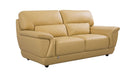 American Eagle Furniture - EK099 Yellow Italian Leather 3 Piece Living Room Set - EK099-YO SLC - GreatFurnitureDeal