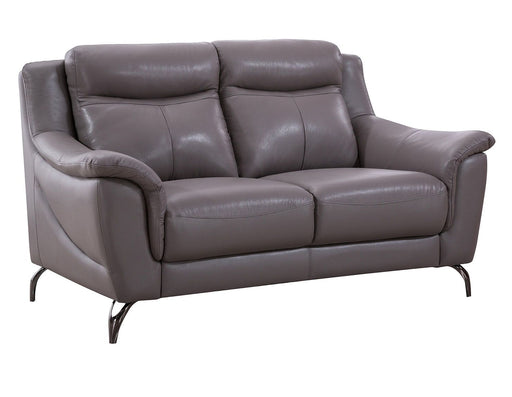 American Eagle Furniture - EK150 Dark Tan Genuine Leather Loveseat - EK150-DT-LS - GreatFurnitureDeal