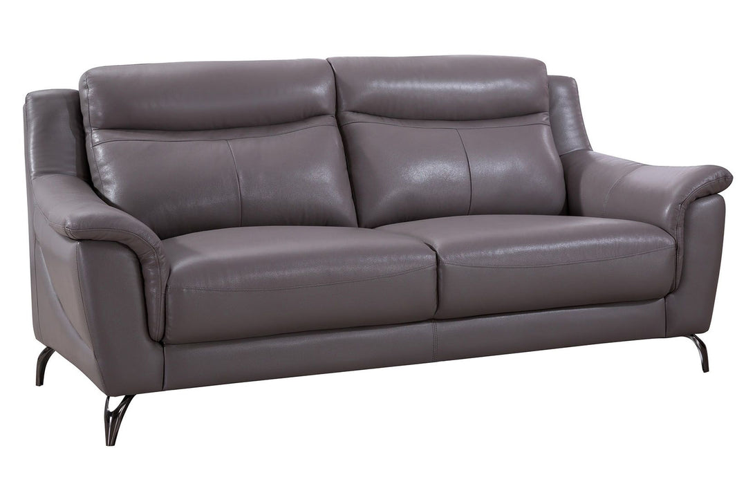 American Eagle Furniture - EK150 Dark Tan Genuine Leather Sofa - EK150-DT-SF - GreatFurnitureDeal