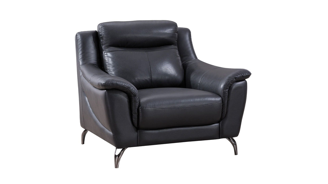 American Eagle Furniture - EK150 Dark Tan Genuine Leather 3 Piece Living Room Set - EK150-DT SLC - GreatFurnitureDeal