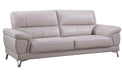 American Eagle Furniture - EK151 Light Gray Genuine Leather Sofa - EK151-LG-SF - GreatFurnitureDeal