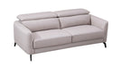 American Eagle Furniture - EK155 Light Grayl Genuine Leather 2 Piece Sofa Set - EK155-LG SL - GreatFurnitureDeal