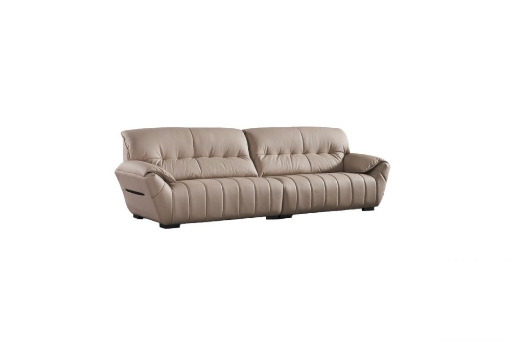 American Eagle Furniture - EK2233 Peach Extra long Top Grain Genuine Leather Sofa - EK2233 - GreatFurnitureDeal