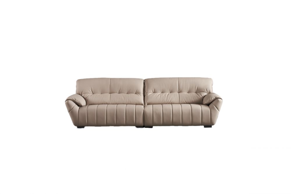 American Eagle Furniture - EK2233 Peach Extra long Top Grain Genuine Leather Sofa - EK2233