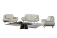 American Eagle Furniture - EK9600 Ivory Genuine Leather 3 Piece Living Room Set - EK9600-IV-SLC - GreatFurnitureDeal