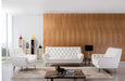 American Eagle Furniture - EK8008 White Italian Leather 2 Piece Sofa Set - EK8003-W-SL - GreatFurnitureDeal