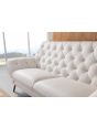 American Eagle Furniture - EK8008 White Italian Leather 2 Piece Sofa Set - EK8003-W-SL