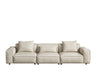 American Eagle Furniture - EK8008-LG-4S Extra Long Light Gray Full Leather Sofa - EK8008-LG-4S - GreatFurnitureDeal