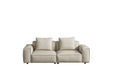 American Eagle Furniture - EK8008 Light Gray Full Leather 2 Piece SofaSet - EK8008-LG - SL - GreatFurnitureDeal