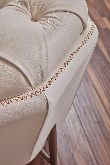 American Eagle Furniture - EK8009 White Full Leather Chair - EK8009-W-CHR