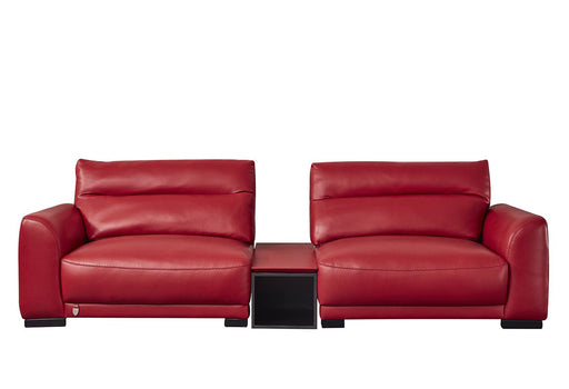 American Eagle Furniture - EK8012 Red Genuine Leather Sofa and Loveseat Set - EK8012-RED-SL - GreatFurnitureDeal