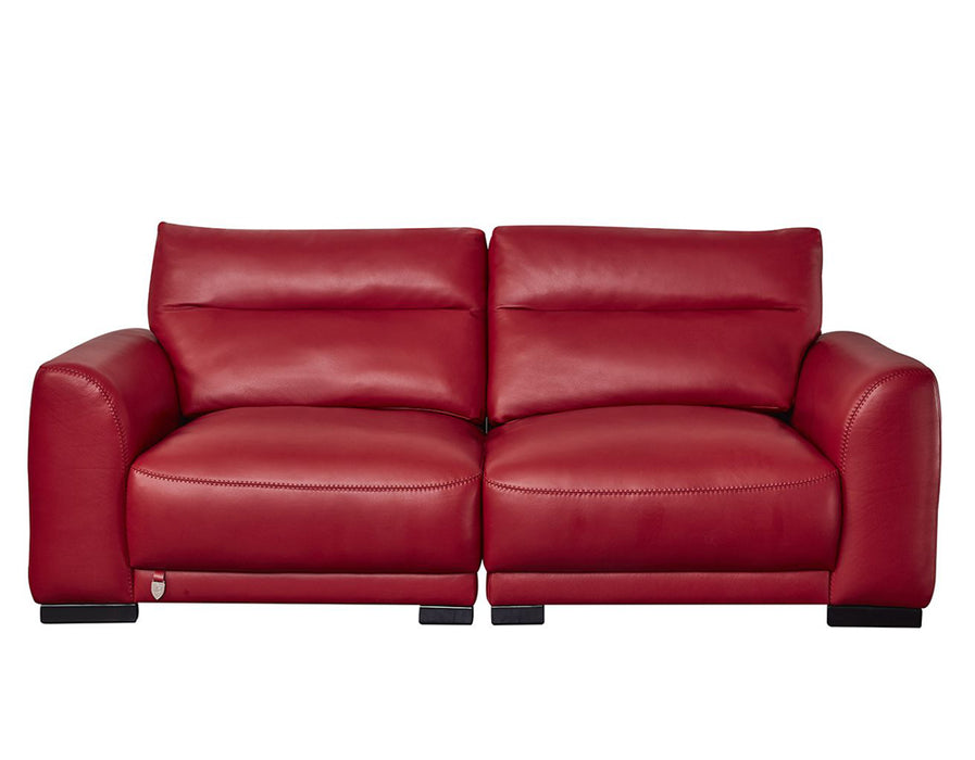 American Eagle Furniture - EK8012 Red Genuine Leather Sofa and Loveseat Set - EK8012-RED-SL - GreatFurnitureDeal