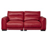 American Eagle Furniture - EK8012 Red Genuine Leather Sofa and Loveseat Set - EK8012-RED-SL - GreatFurnitureDeal