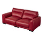 American Eagle Furniture - EK8012 Red Genuine Leather Sofa and Loveseat Set - EK8012-RED-SL - GreatFurnitureDeal