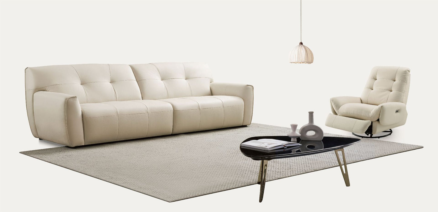 American Eagle Furniture - Swivel Power Recliner Ivory - EK-D843-IV - GreatFurnitureDeal