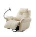 American Eagle Furniture - Swivel Power Recliner with Phone holder Ivory - EK-D842-IV - GreatFurnitureDeal