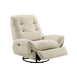 American Eagle Furniture - Swivel Power Recliner Ivory - EK-D843-IV - GreatFurnitureDeal