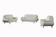 American Eagle Furniture - EK9600 Ivory Genuine Leather 2 Piece Sofa Set - EK9600-IV-SL - GreatFurnitureDeal