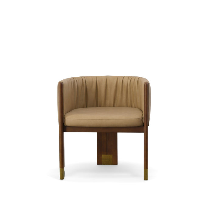 VIG Furniture - Modrest Elati Tan Vegan Leather Dining Chair - VGEUMC-9710CH-A-W-GRY-DC - GreatFurnitureDeal